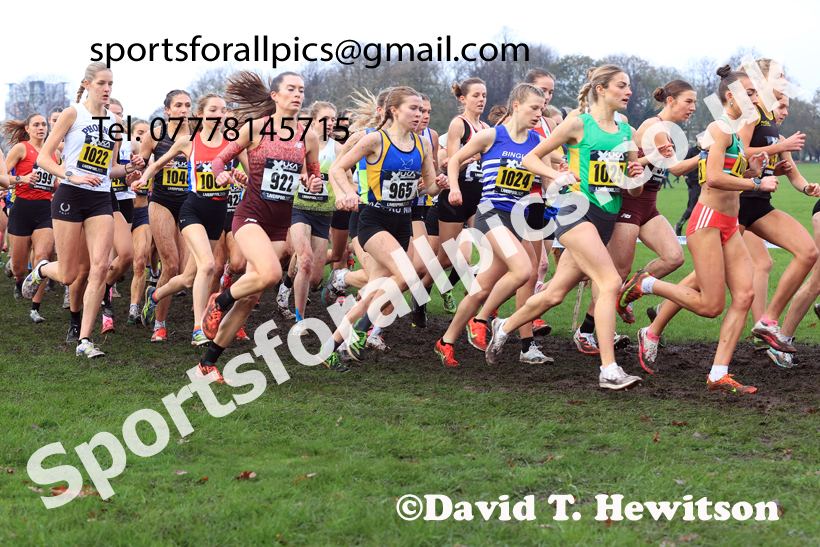 Senior Womens and Under-23s 2025 Liverpool Cross Challenge, Sefton Park, Saturday, November 22th. Photo: David T. Hewitson/Sports for All Pics